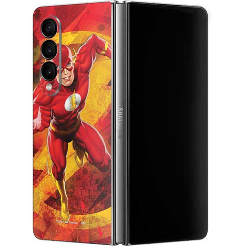 DC Comics The Flash Action Pose Galaxy Z Fold4 5G Skin